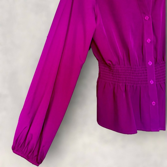 Sunshine & Sky Button Down Blouse Size L - Picture 2 of 5